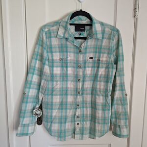 Hurley lightweight cotton plaid shirt